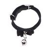 Pet Dog Cat Collar Fiber Adjustable Collars with Bells Bow Tie Necklace