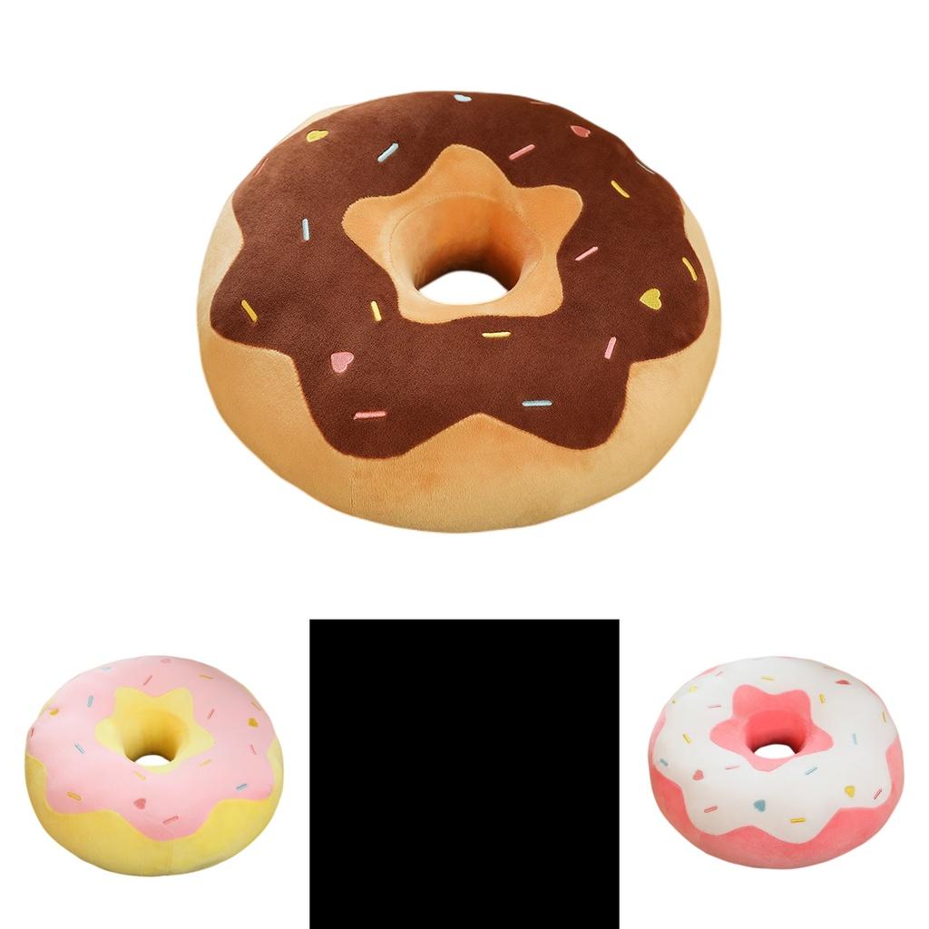 Cute Donut Plush Toy Cushion For Home Decor And Comfortable Seating