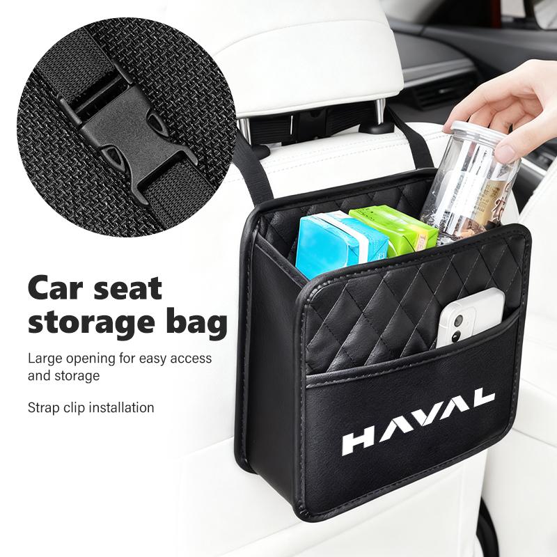 For Haval Car Hanging Seat Back Paper Towel Storage Bag Cup Holder Phone Protector Cover Jolion H1 H2 H3 H4 H5 H6 H7 H8 H9 M6