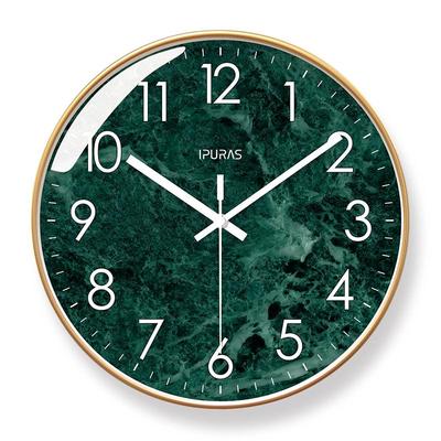 Yipra 6853 Retro Luxury Silent Quartz Wall Clock for Living Room & Bedroom