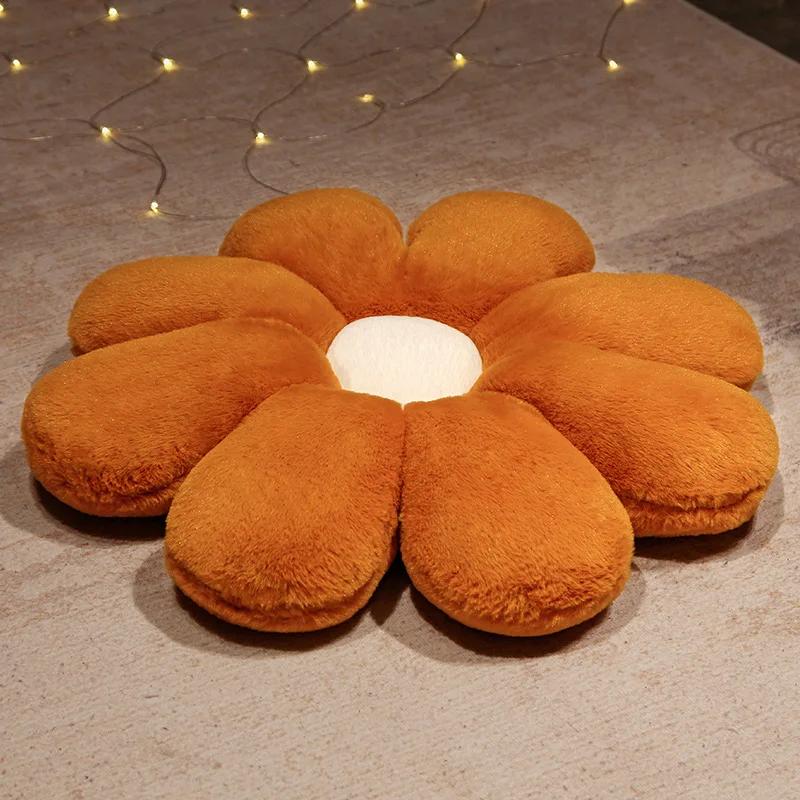 Birthday Gift Bedhead Cushion Living Room Sofa Decoration 50cm Flower Mat Rabbit Hair Soft Floor Flat Bottom Office Supplies