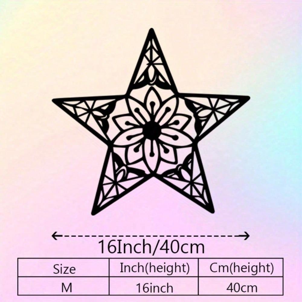 Bohemian Star Mandala Metal Wall Art Rustproof Waterproof Modern Home Decor Gift разноцветный