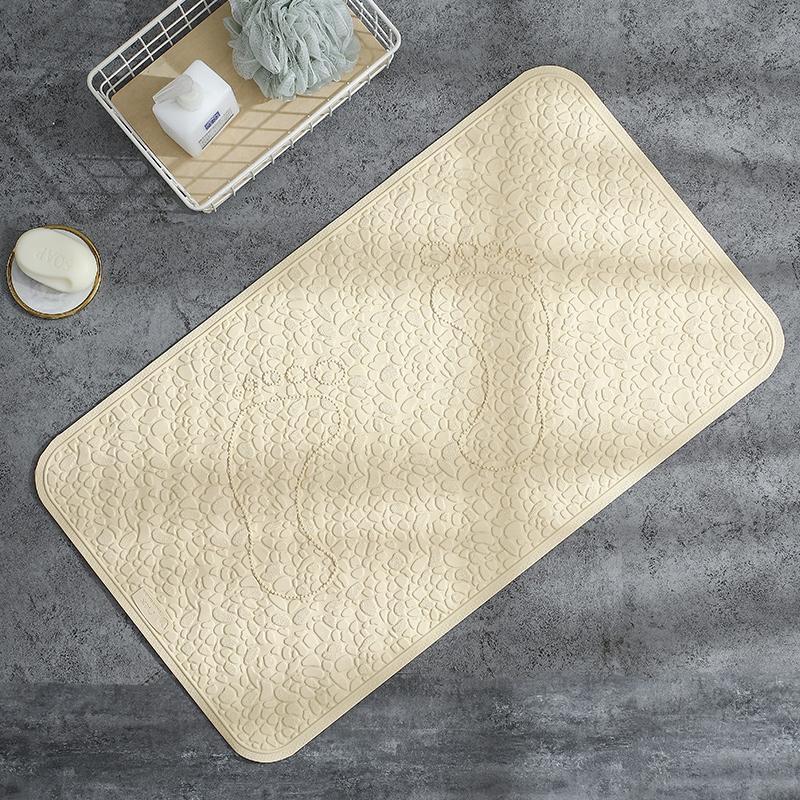 HANDUNYOU Pebble Footprint Anti-Slip Bath Mat