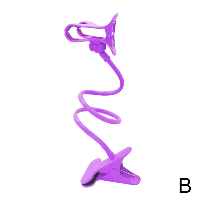 1/2PCS Flexible Universal Lazy Bracket Mobile Phone Holder Portable 360° Adjustble Gooseneck Clip Clamp Bed Desktop Bracket Clip