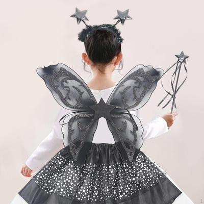Tutu Skirt Set Angel Wing Kids Cosplay for Halloween Holiday Masquerade Carnival