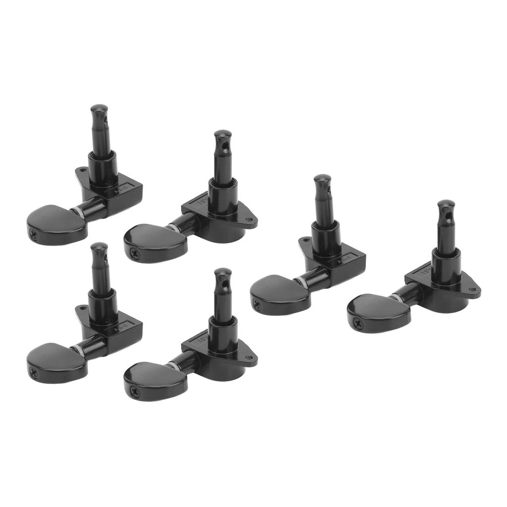 Guitar Machine Head Tuner Metal Semicircle Totally Sealed Guitar Tuning Pegs for Replacement 3L3R