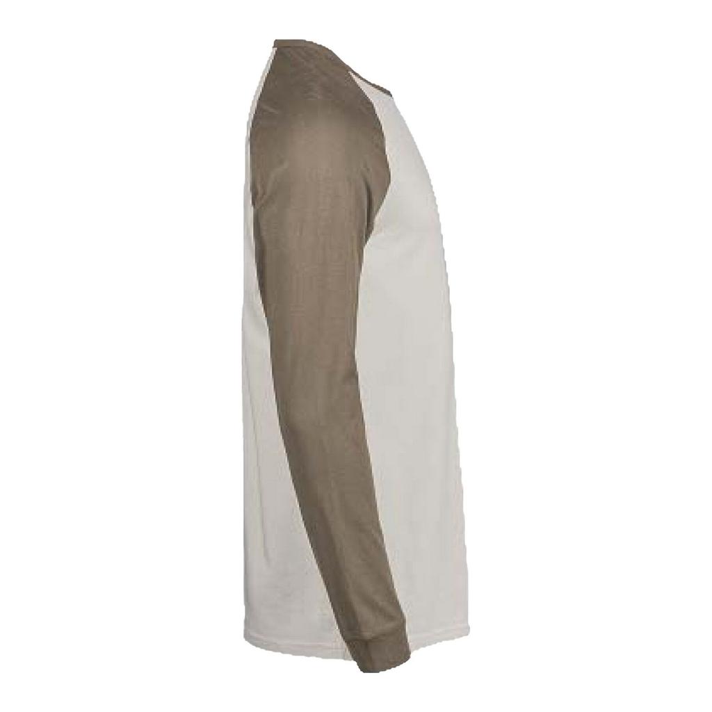 Tee Jays Mens Unlabeled Baseball Long-Sleeved T-Shirt