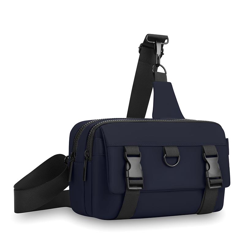 Nylon Crossbody Bag for Men Multiple Pockets