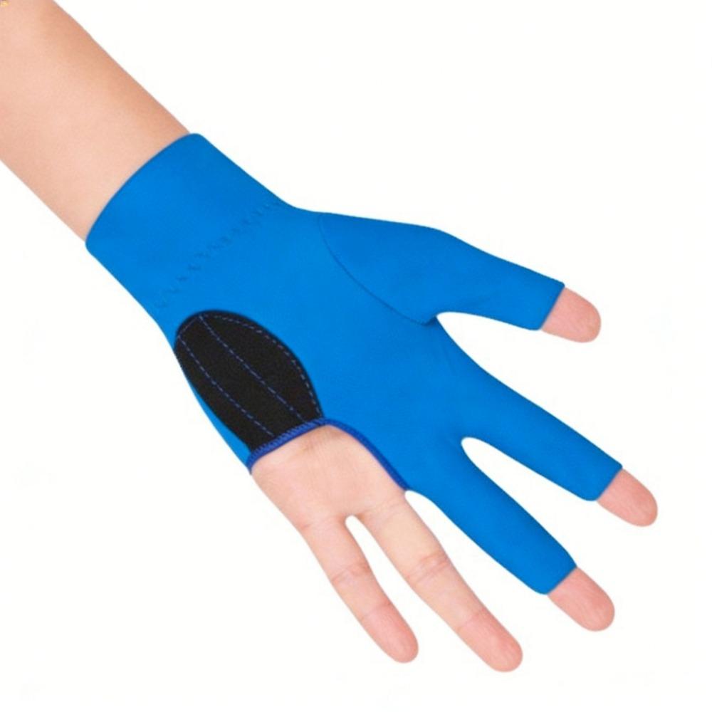 Lightweight Open Finger Billiard Glove Smooth Soft for Snooker Pool Amateur Training