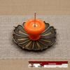 Ceramic Backflow Incense Burner & Holder: Japanese Ornament for Buddha Incense Sticks & Lotus Coil.