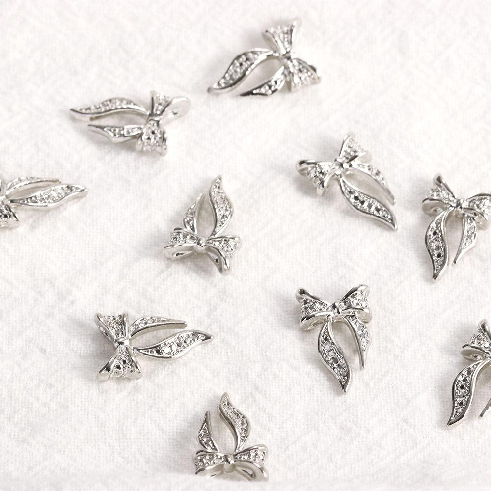 Drills 3D Manicure Rhinestones Nail Art Decoration Bow Ties Nail Jewelry Bowknot Nail Ornaments
