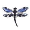 Women Vintage Corsage Brooch Pins Retro Big Dragonfly Animal Brooch Scarf Buckle