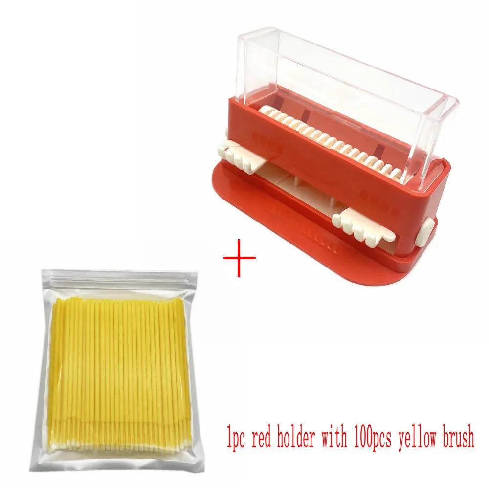 Dental Micro Applicator Dispenser Dental Cotton Micro Brush Tip Bendable Sticks Dentist Material Applicator Box Lab Tools