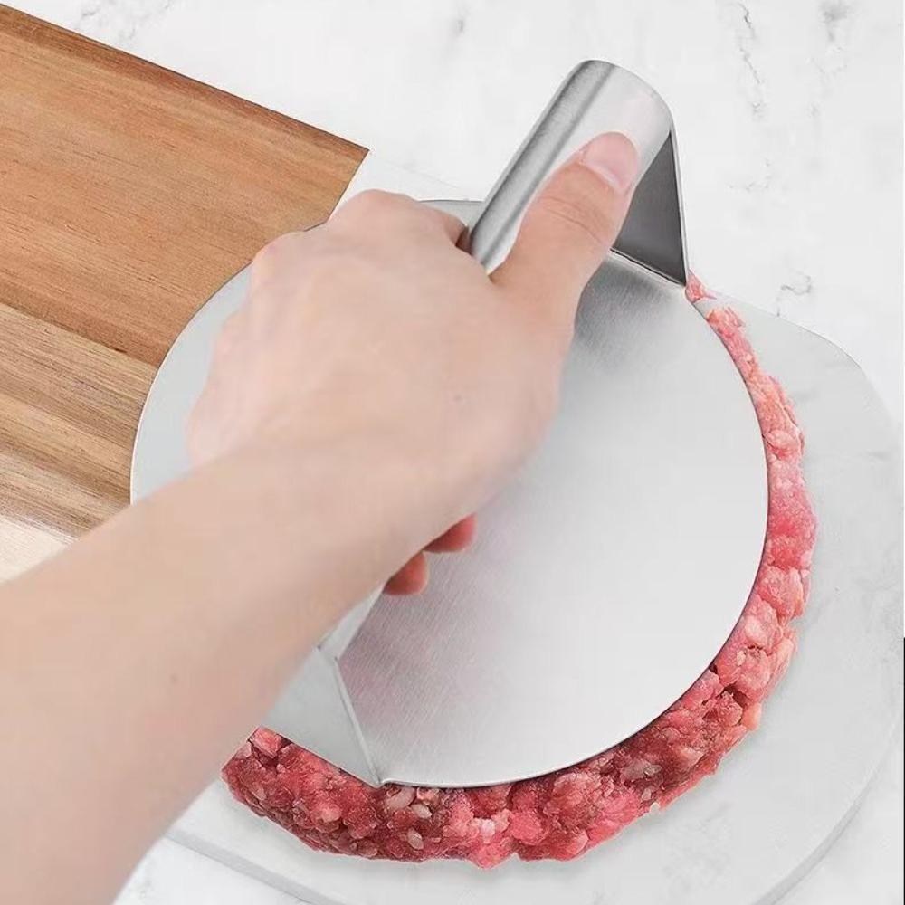 Nerezová ocel Smash Burger Lis na hamburgerové placičky Mačkadlo na maso Kruhová forma na lis na maso na lahůdky Kuchyňské doplňky