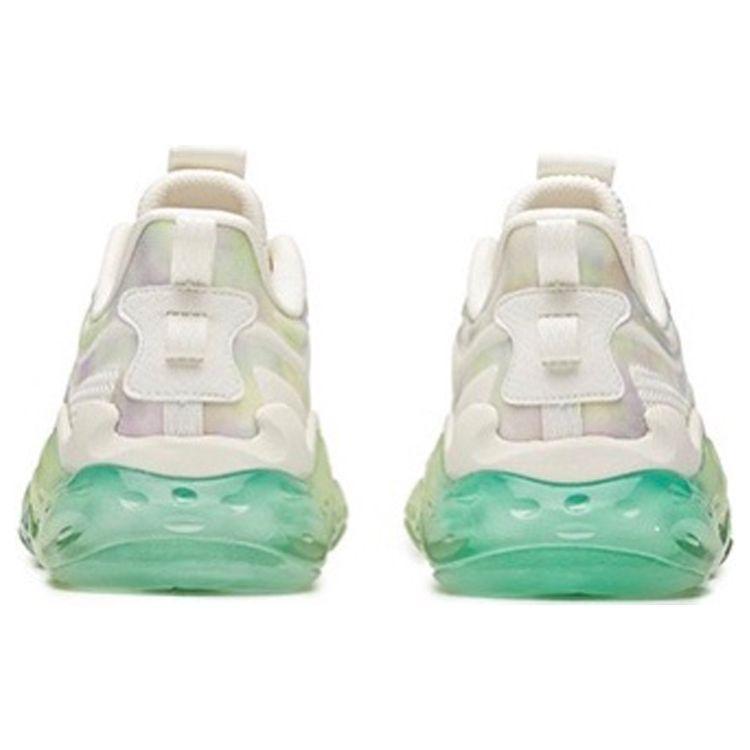Anta Cushioning Support Balance Low Top Running Shoes Men Sneakers White Green 112035501-2