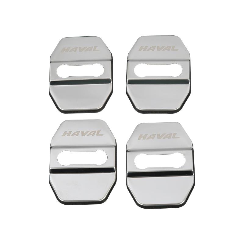 4Pcs Stainless Car Door Lock Cover Protect Buckle Case Latch Stop Anti Rust Trim Stickers For Haval H6 3th Gen  2022 2023