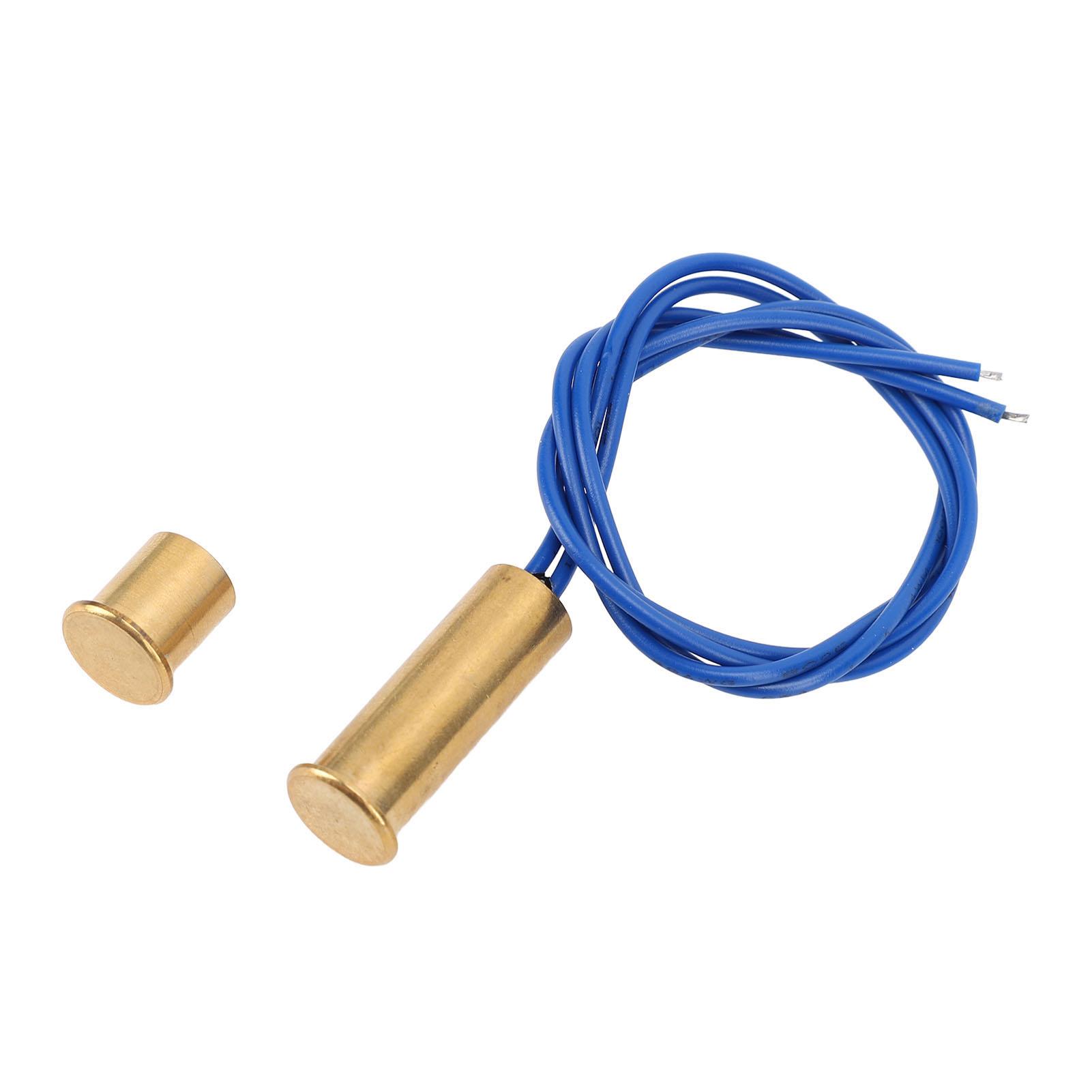 

2 комплекта магнитных герконовых переключателей AC220V латунных NC проводных дверных оконных датчиков для системы сигнализации MR‑199