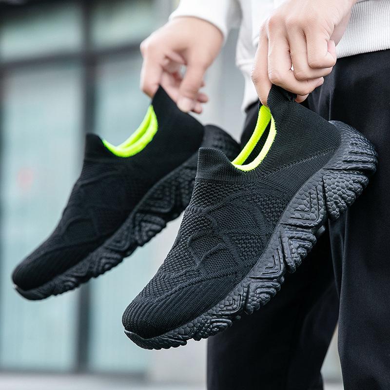 Breathable one-pedal breathable sneakers socks shoes light and comfortable rebound walking shoes commute running