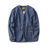 Japan Retro Heavy Washing Workwear Clothes Cotton Denim Jacket Men's Trendy Cardigan Top Taoist Robe Men's Jacket