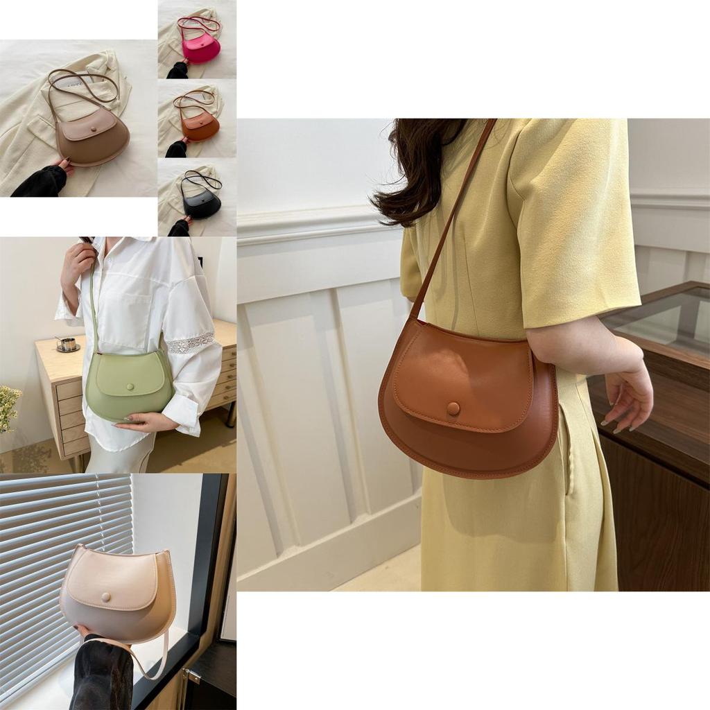 Stylish Summer New Casual Fashionable Single Shoulder Saddle Bag For Women In Multiple Colors