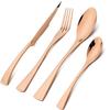 4Pcs Tableware Set 304 Stainless Steel Dinnerware Fork Spoons Sharp Knife Western Silverware Kitchen Home Flatware Set