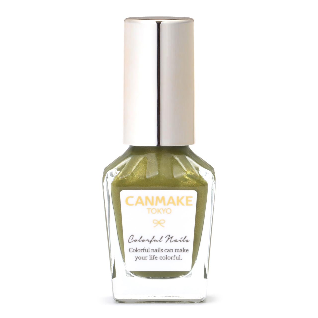 

Canmake Colorful Nails N107 Highly Metallic Khaki Leaf-Dropping Sunlight, 8ml, Colored, Quick-Drying,