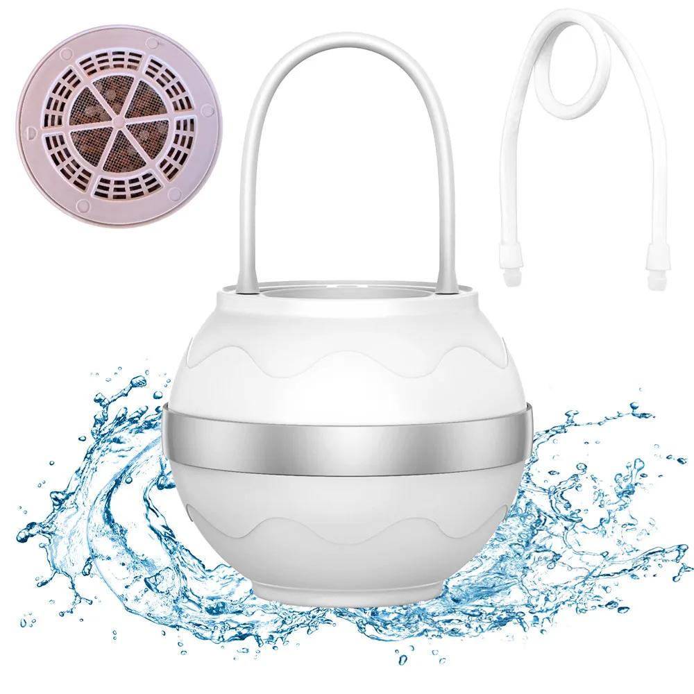 8-lagiger Badeball-Filter Wasserhahnfilter für Badewanne Wasserreiniger Entfernt Schadstoffe Chlor Fluorid Wasserfiltersystem