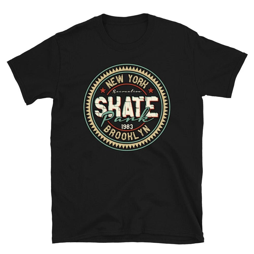 new york skate brooklyn awesome graphic Short-Sleeve Unisex T-Shirt S