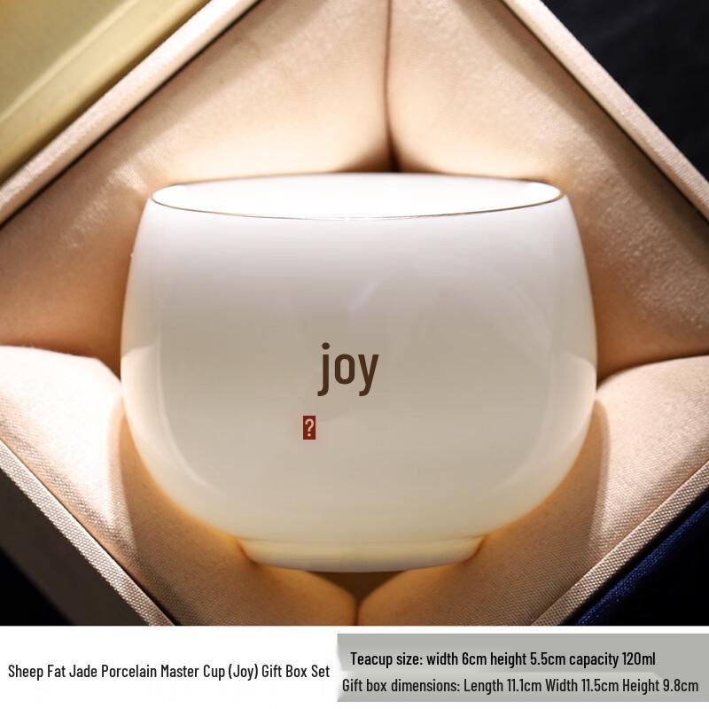 

Mutton-Fat Jade White Porcelain Master Tea Cup