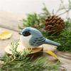 Creative Cute Wood Carving Bird Mini Carving Small Bird Ornament Handmade Painting Wooden Bird Figurine Tabletop