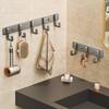 No Drill Wall Hook Rack Aluminum Door Holder Practical Towel Hanger Hook  Kitchen