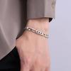 925  Silver 6MM Chain Bracelets For Women Men Fashion Simple Geometric Hollow Lobster Clasp Bracelet Engagement Jewelry