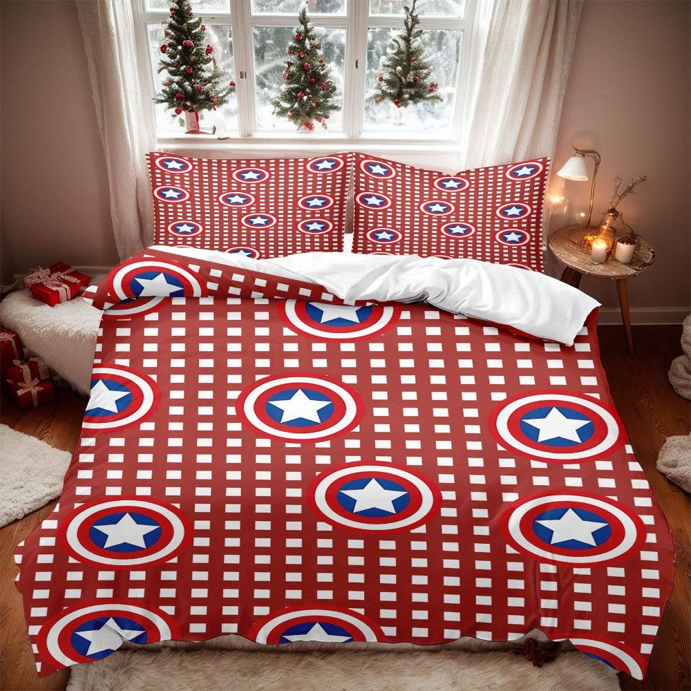 2026 3D Cool Spider-Man Cartoon Duvet Cover Set Soft Wash Bed Comfortable Student Dormitory Home Baby Bedding Best seller
