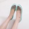 Korean Low-Cut Mesh Slip-On Transparent Women's Sandals