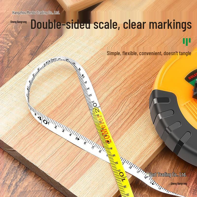 Leather Non-slip Soft Tape Measure - 20, 30, 50, 100 Meters Cloth Ruler