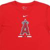 Nike X MLB Collaboration Kids Los Angeles Angels Logo Graphic Crew Neck Short Sleeve T-Shirt Kids Tops Red 3Z3B7SAM4-LAA