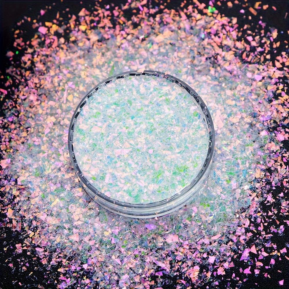 1 Bottle Irregular Fragment Glitter Aurora Epoxy Resin Filling AB Mermaid Powder Sequins DIY Resin Shaker Mold Crafts Fillers