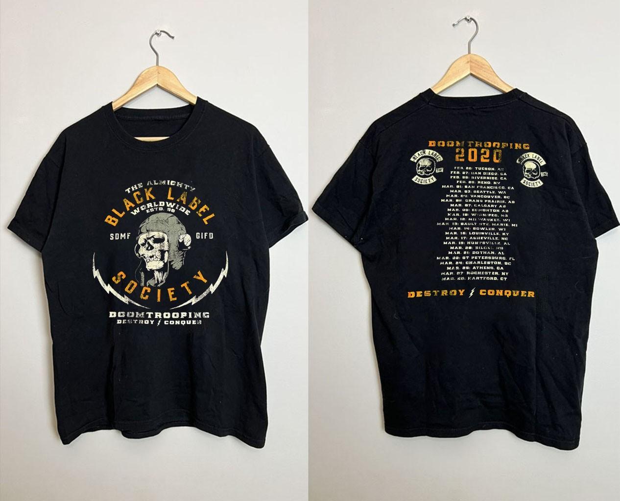 New Black Label Society 2020 Gift For Fans Unisex S-5XL Shirt SS237 XXL