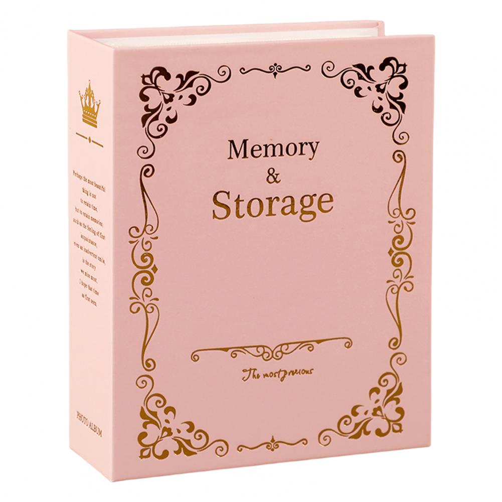 6Inch Photo Album Bronzing Design Anti-aging Inserted Type Storing 100 Pockets Family Memory DIY Vintage Picture Album Book Home
