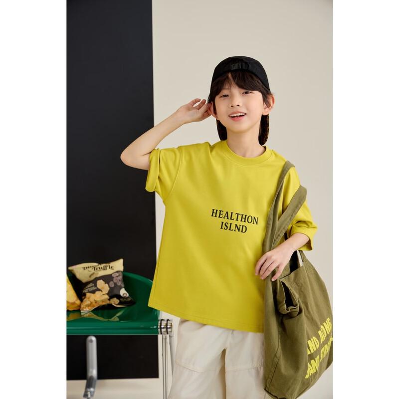 

Kids Letter Graphic Short Sleeve T-Shirt 130
