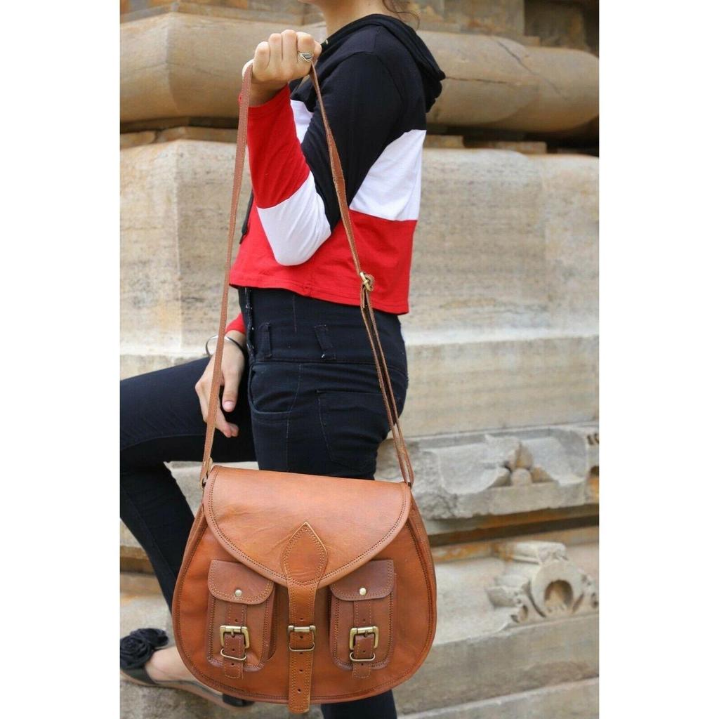 Bag Leather Goat Shoulder Women's Genuine Handmade Vintage Messenger New Satchel