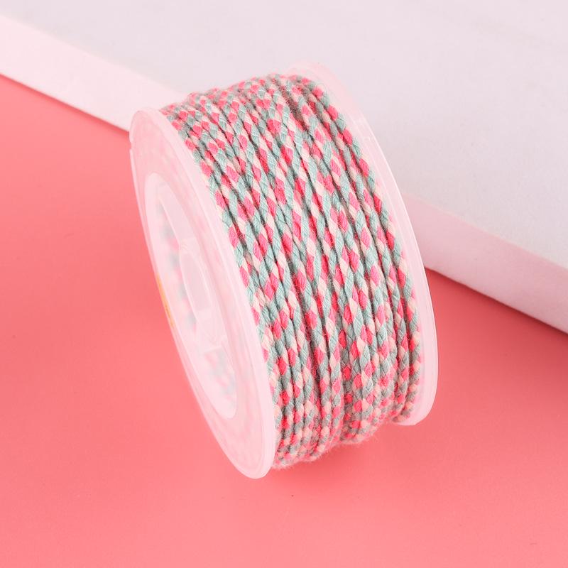 Sigu Sanhua Tibetan-Style Star & Moon Bodhi Cotton Thread - Non-Elastic, Wear-Resistant DIY Weaving Rope