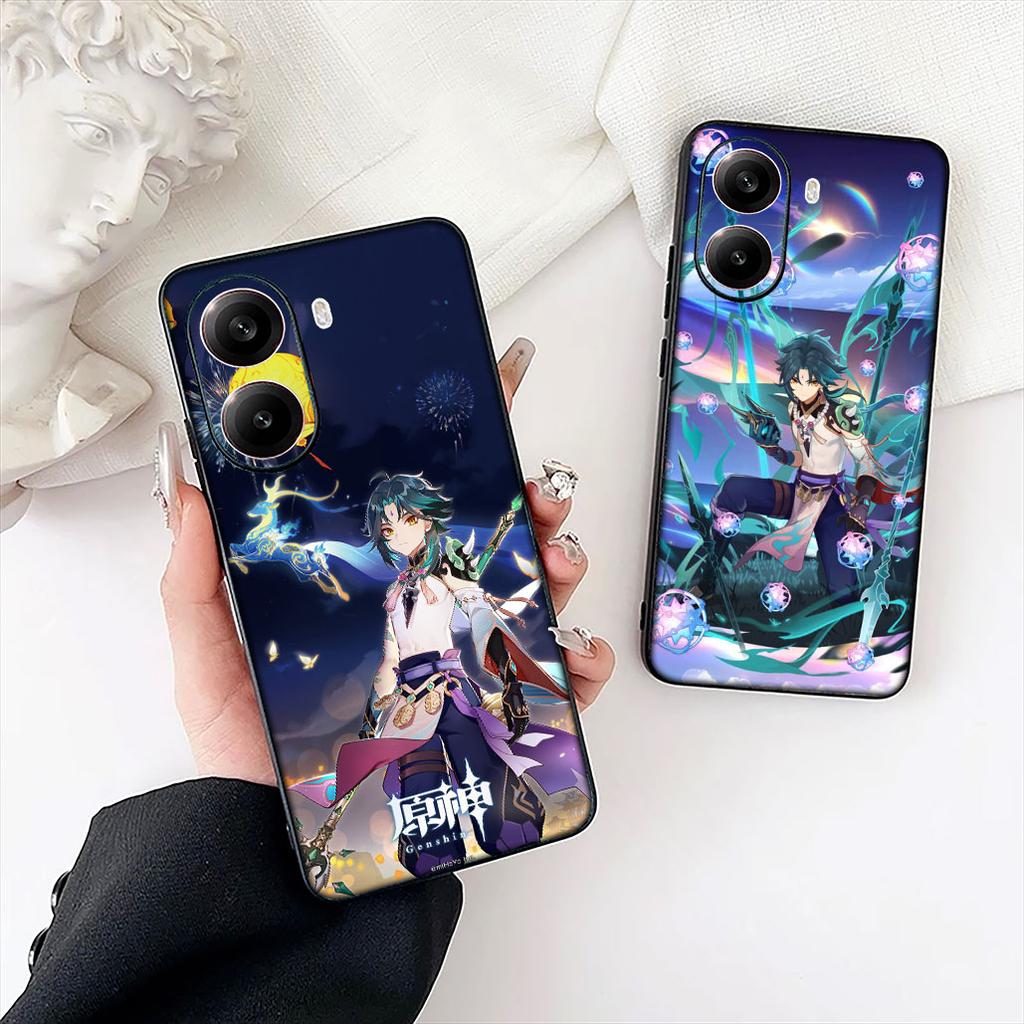 Xiao Zhong Li Genshins Impacts ZhongLi Phone Case for Xiaomi Redmi Note 12 11 10 A3 Pro 10A 10C 12C Note12 5G Protective Cover