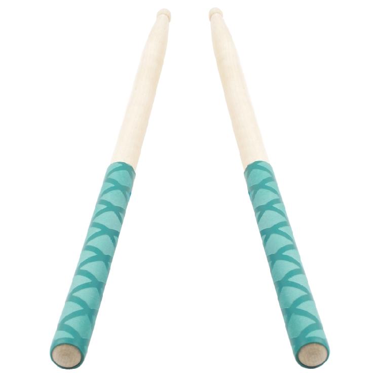 1Pair Drumstick Grips Absorb Sweat Sleeves Soft Tip Non-slip Cover Wear-resistan