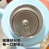 Double drink thermos cup Children's portable straw cup Small water cup with handle Kindergarten kettle Cartoon