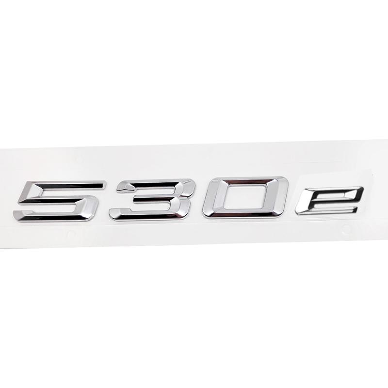 ABS Auto Kofferraum Heck Buchstaben Logo Plakette Emblem Aufkleber für BMW 5er Serie 520e 525e 528e 530e 535e 540e 550e E39 E60 E61 F10 F11 G30