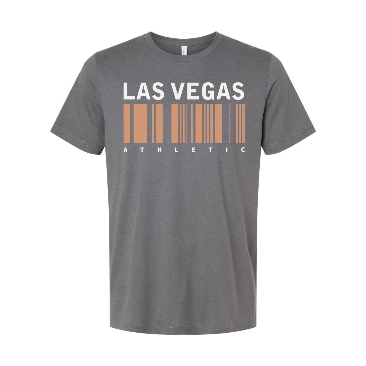

Las Vegas Athletic Barcode Graphic Unisex T Shirt Cotton Short Sleeve Casual Eve S