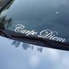 Carpe Diem letras vehículo diseño frontal coche pegatina parabrisas calcomanías decoración