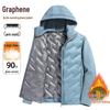 Men's & Women's Hooded Graphene Down Jacket - 90% Goose Down, Lightweight, Fashionable, Warm, Casual Couple Style for Autumn/Winter
