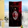 Ac Milan Customizable Name Beach Towel Super Soft Microfiber Quickdry Fabric